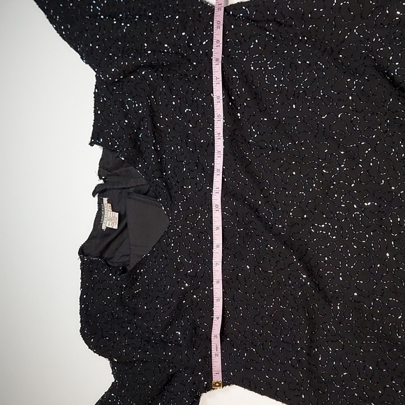Glitzy Glam Evening Top by Leslie Fay  Size 2X - Picture 6 of 10